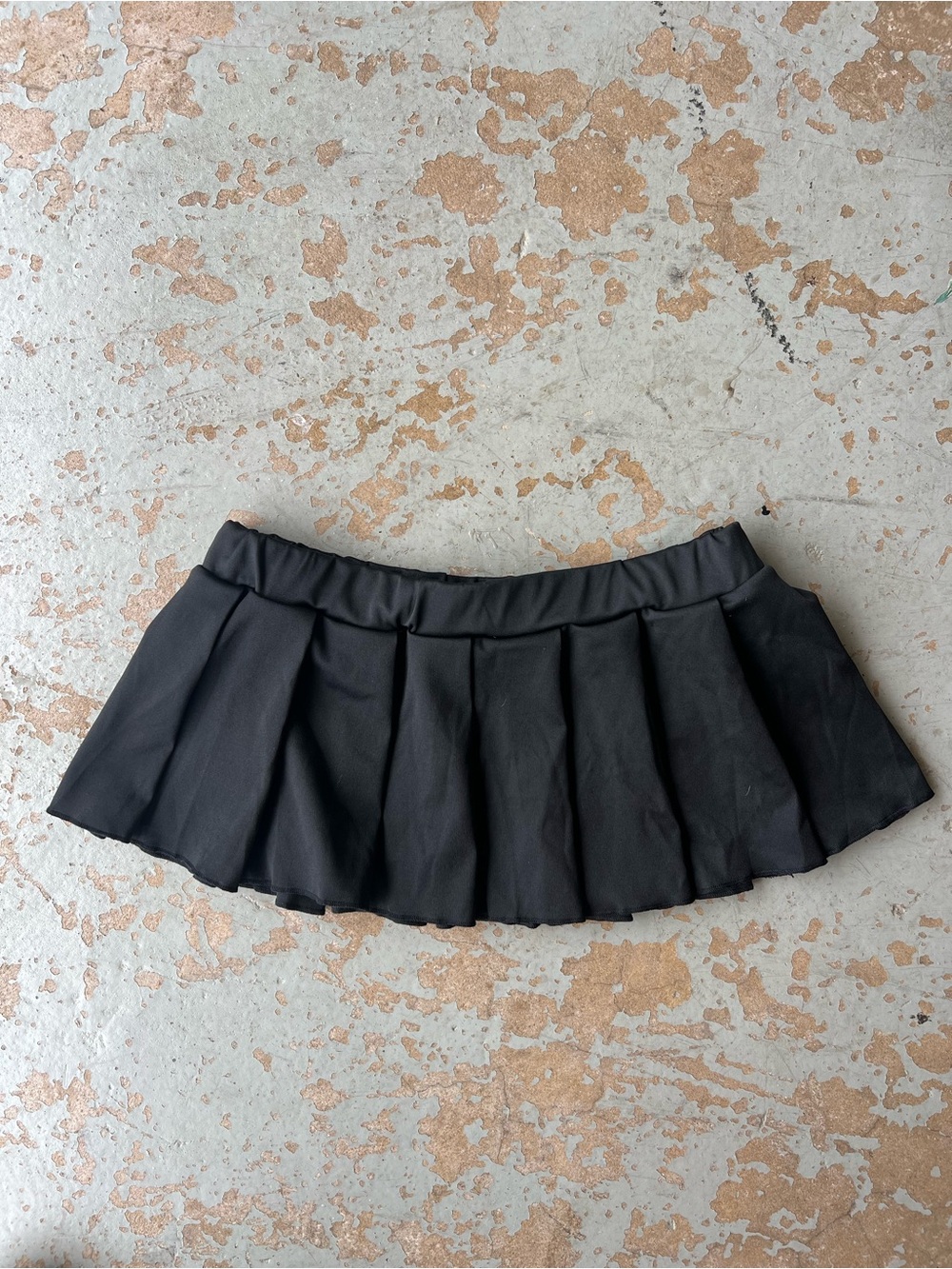 NWT Black Pleated Micro Skirt